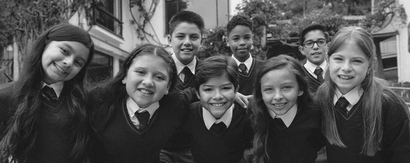 teenagers hanging out outside school